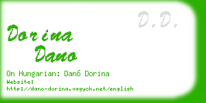 dorina dano business card