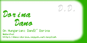 dorina dano business card